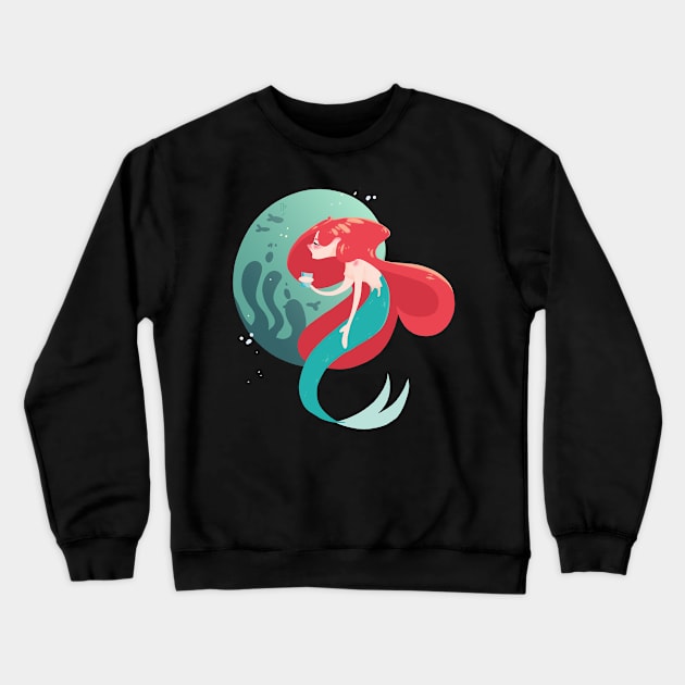 mermaid Crewneck Sweatshirt by siasta